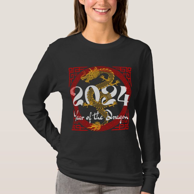 Year of the Dragon 2024 Chinese zodiac T-Shirt (Front)