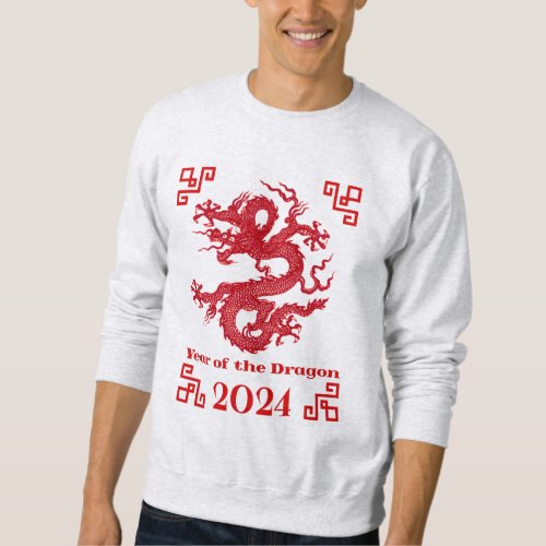 Year of the Dragon 2024 in Red Sweatshirt