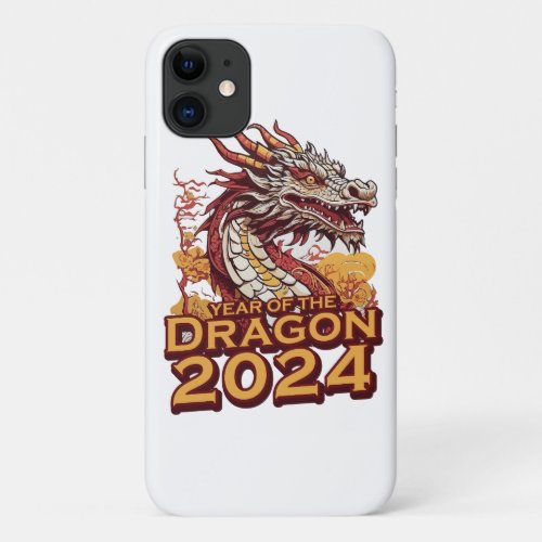Year of the dragon 2024 iPhone Cases Dragon 2024 iPhone 11 Case
