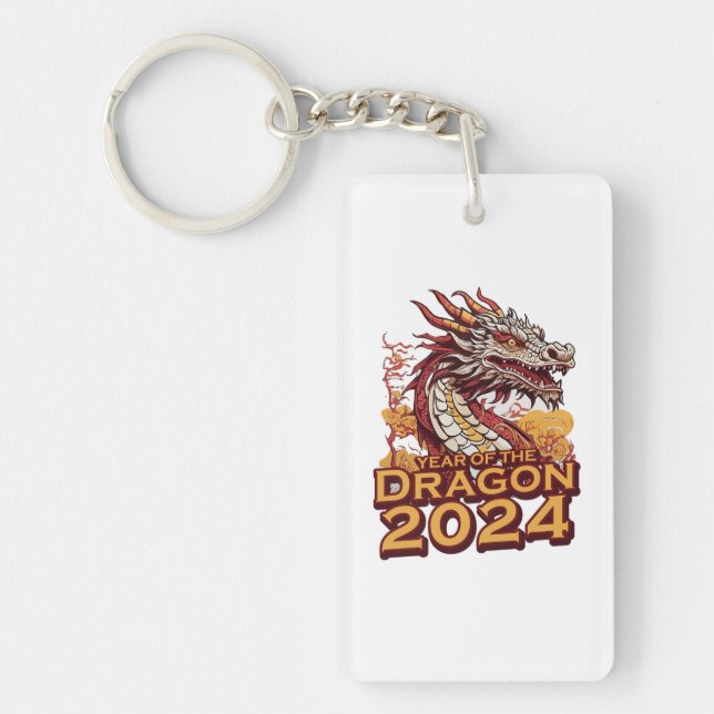 Year of the dragon 2024 keychain (Front)