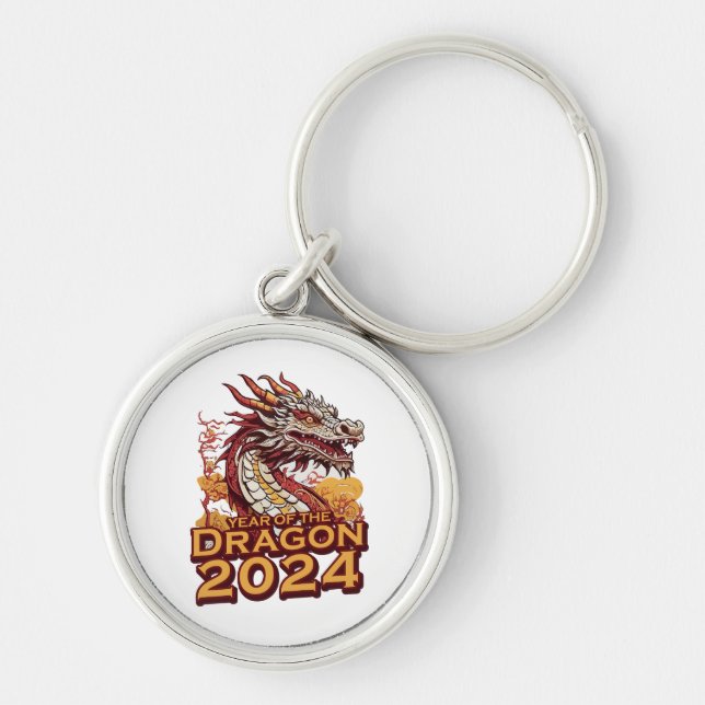 Year of the dragon 2024 keychain (Front)
