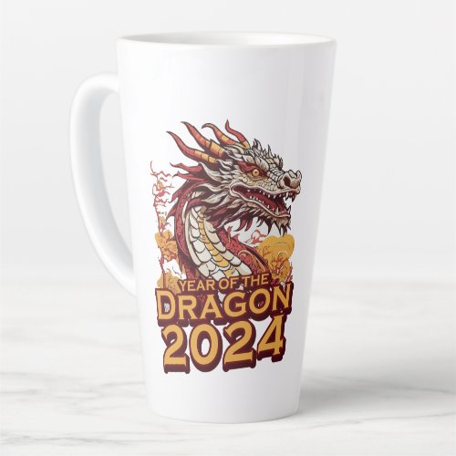 Year of the dragon 2024 latte mug