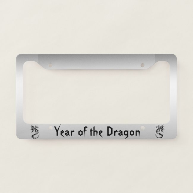 Year of the Dragon 2024 License Plate Frame