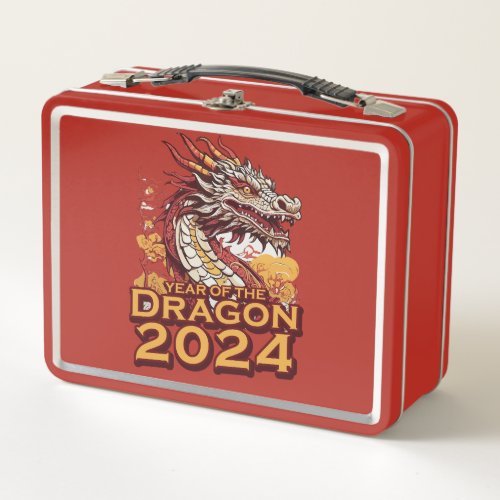 Year of the dragon 2024 Lunch Boxes Dragon Metal Lunch Box