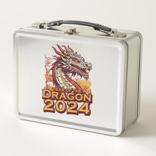 Year of the dragon 2024 metal lunch box
