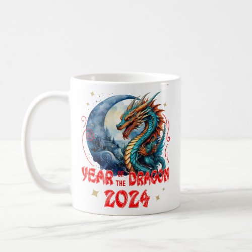 Year of the Dragon 2024 New Year Dragon Coffee Mug