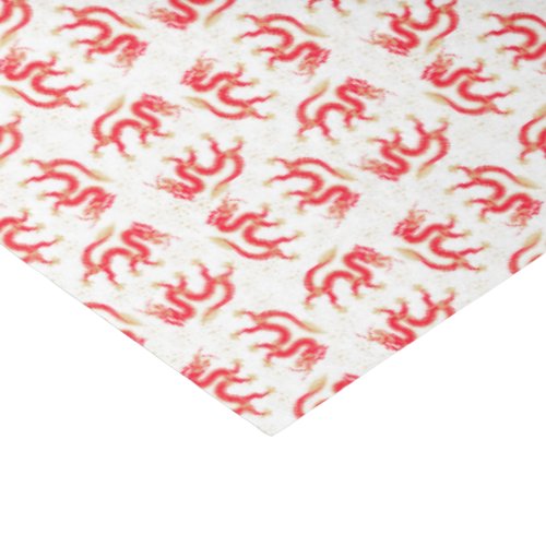 Year of the Dragon 2024  red gold white Tissue Paper
