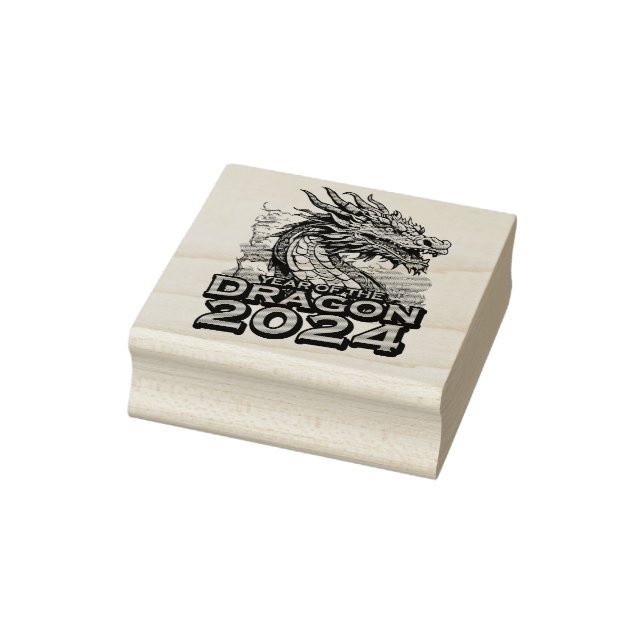 Year of the dragon 2024 rubber stamp (Stamp)