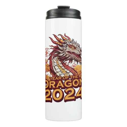 Year of the dragon 2024 thermal tumbler