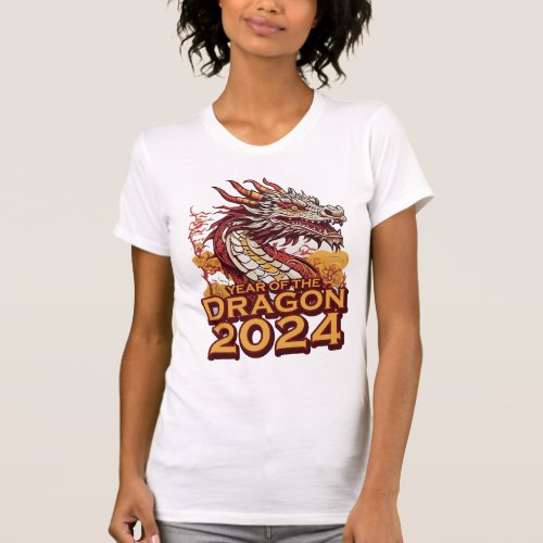 Year of the dragon 2024 Womens slim fit T_Shirt