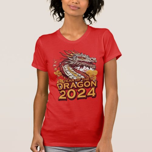 Year of the dragon 2024 Womens slim fit T_Shirt