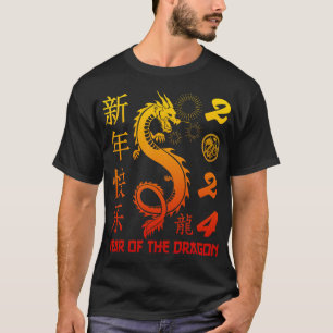 Year Of The Dragon 2024 Zodiac Chinese New Year 20 T-Shirt