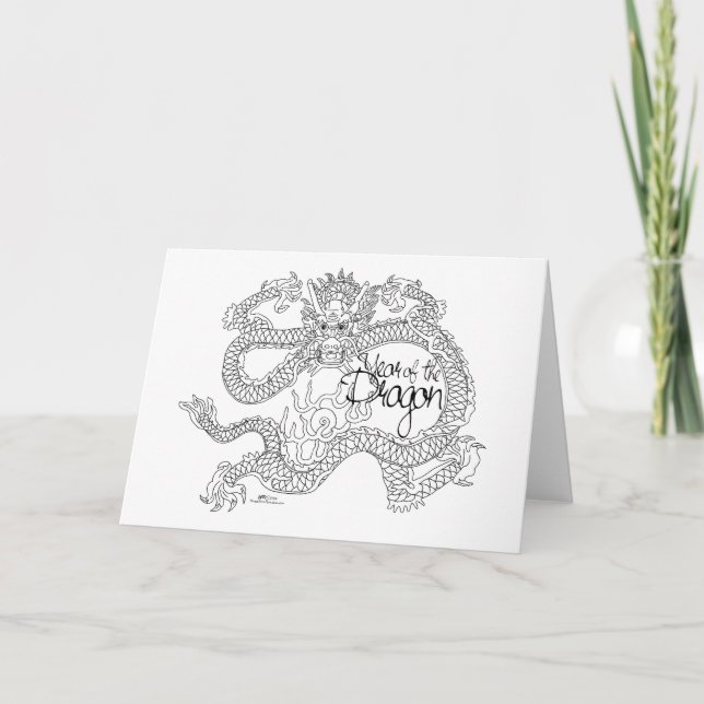 Year of the Dragon Card (Front)