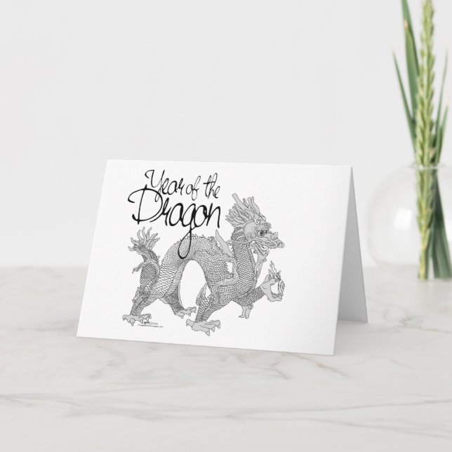 Year of the Dragon Card (Front)