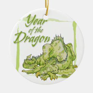 Year of the Dragon Ceramic Ornament