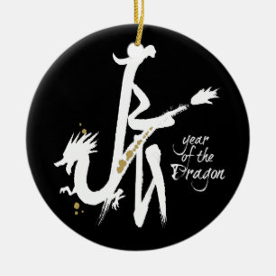 Year of the Dragon Ceramic Ornament