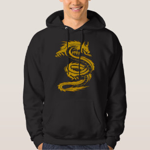 Year of The Dragon, Chinese New Year Men's Black Hoodie