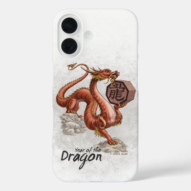 Year of the Dragon Chinese Zodiac Art Case-Mate Sa Case-Mate iPhone Case (Back)