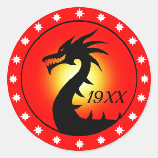 Year of the Dragon Classic Round Sticker
