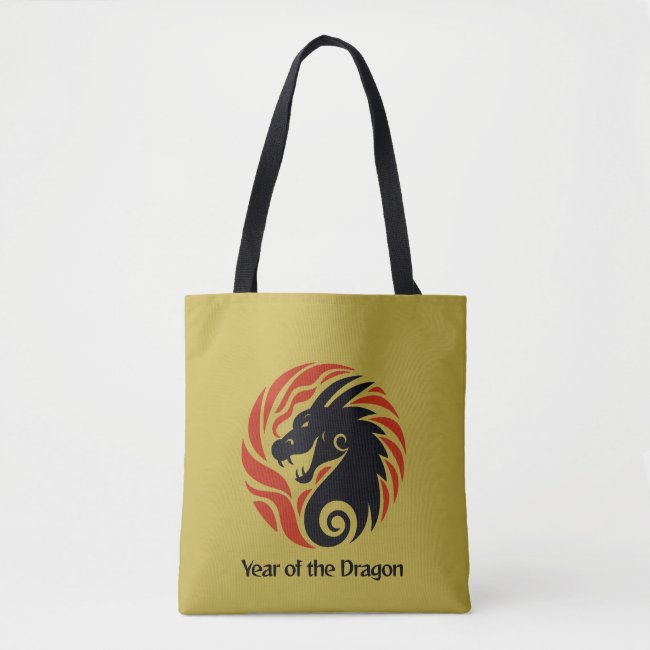 Year of the Dragon Design Tote Bag
