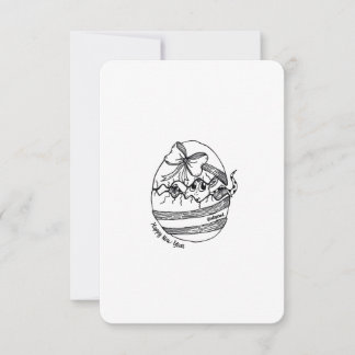 Year of the Dragon, Happy New Year, Cute Flat Card