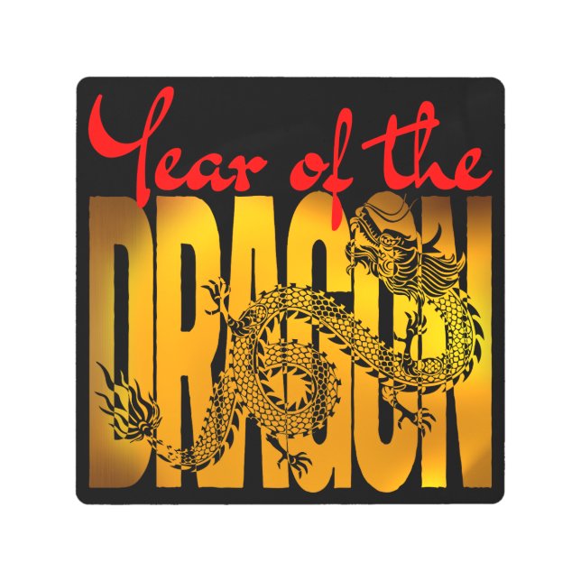 Year of the Dragon Metal Print (Front)