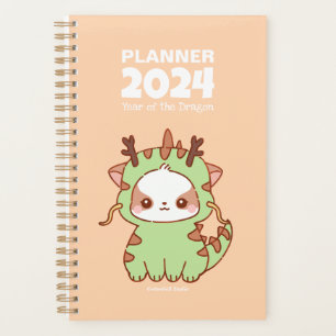 Year of the Dragon Mochi 2024 Cute Kawaii Puppy Planner