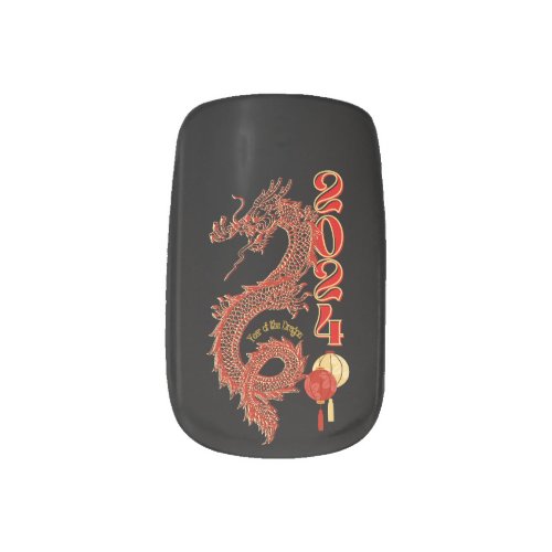 Year of The Dragon Nails Minx Nail Art
