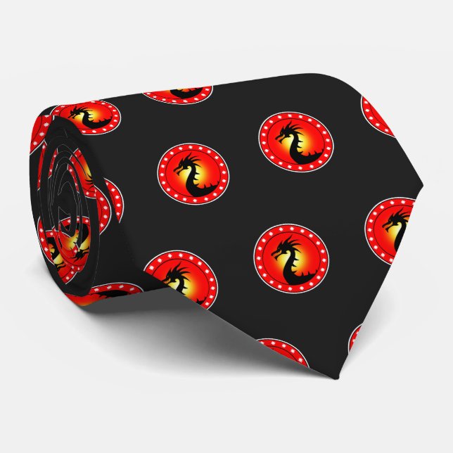 Year of the Dragon Neck Tie (Rolled)