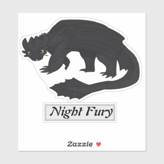 Year of the Dragon: Night Fury Sticker (Sheet)
