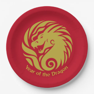 Year of the Dragon Paper Plates