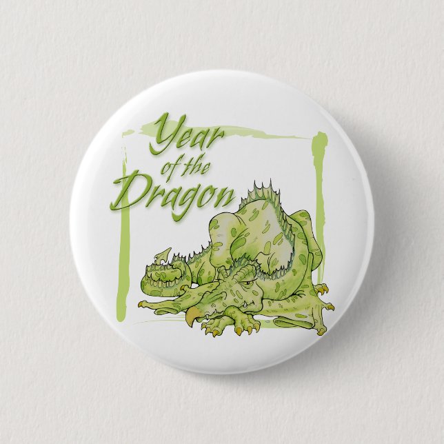 Year of the Dragon Pinback Button (Front)