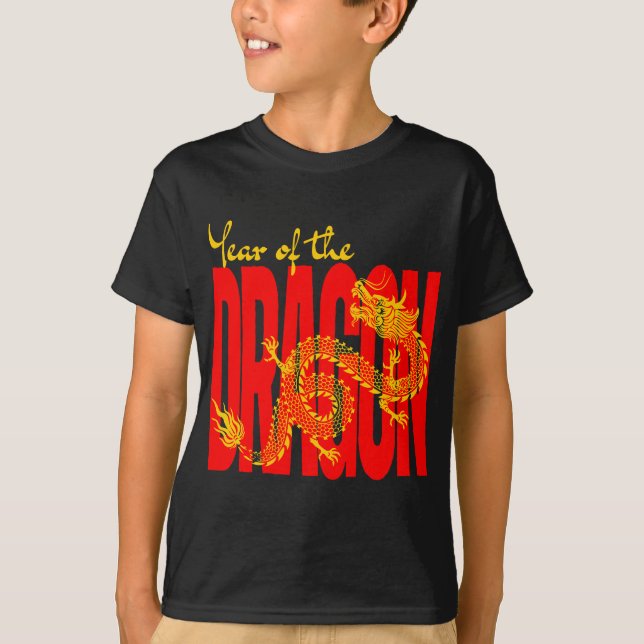 Year of the Dragon Red Gold T-Shirt (Front)