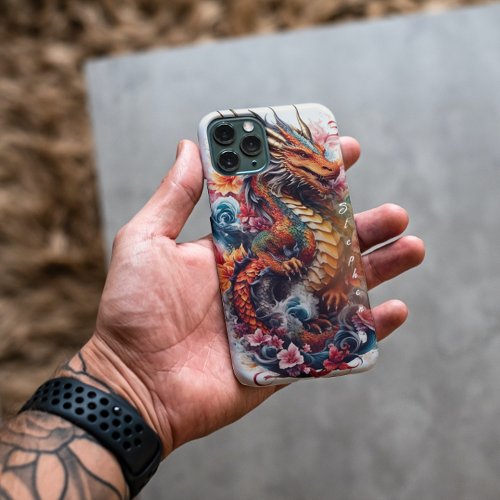 Year of the Dragon Red Orange and white Custom Case_Mate iPhone 14 Case