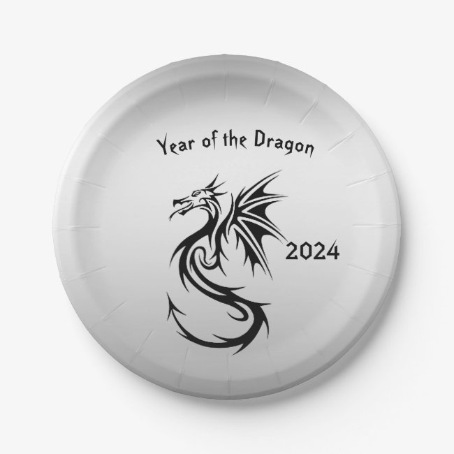 Year of the Dragon Set of Paper Plates