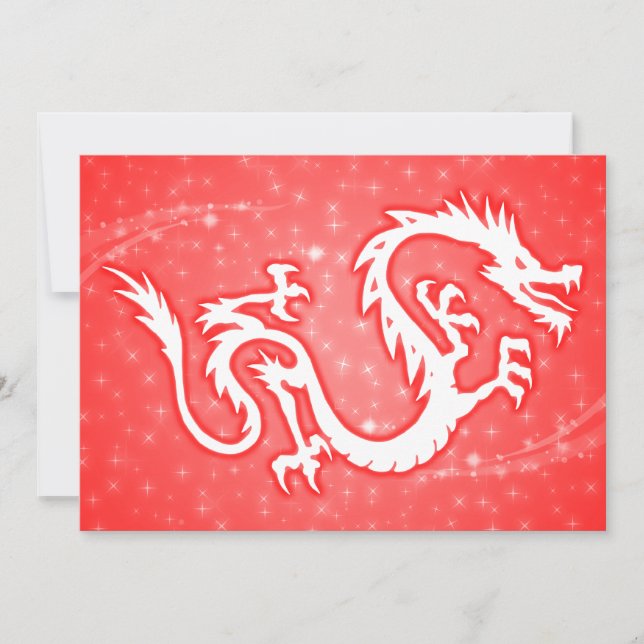 year of the dragon starshine invitation (Front)