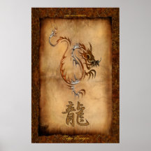 Year of the Dragon, Tiger Dragon Art Poster