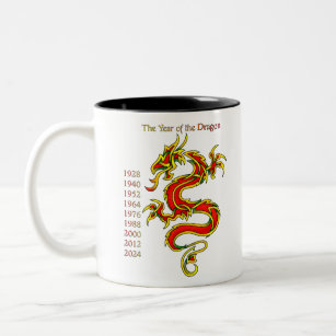 Year of the Dragon Two-Tone Coffee Mug