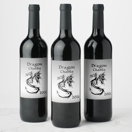 Year of the Dragon Wine Label