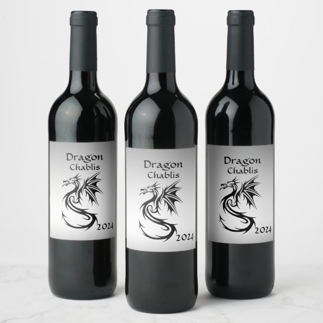 Year of the Dragon Wine Label