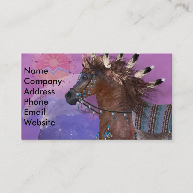 Year of the Eagle Horse Business Card (Front)