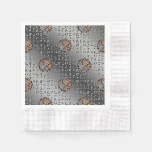 Year of the Earth Rabbit Napkins (Front)