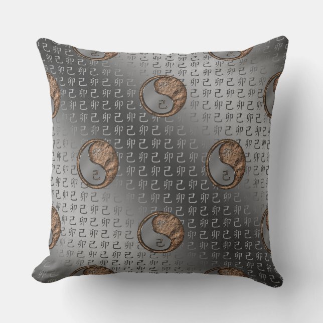 Year of the Earth Rabbit Throw Pillow (Front)