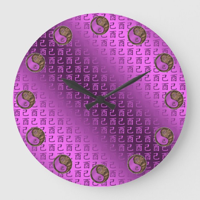 Year of the Earth Rooster Large Clock (Front)