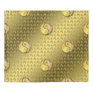 Year of the Fire Dragon Duvet Cover