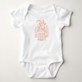 Year of the Fire Goat 2027 Baby Bodysuit