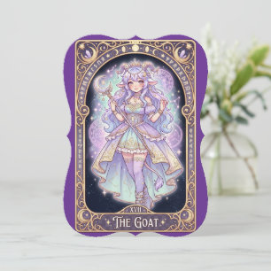 Year Of The Fire Goat 2027 Capricorn Thank You Card