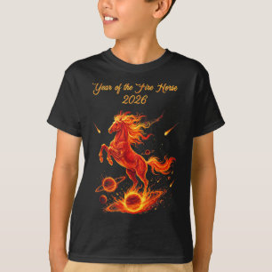 Year of the fire horse 2026 chinese new year lunar T-Shirt