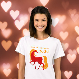 Year of the Fire Horse 2026 Chinese Zodiac Women's T-Shirt