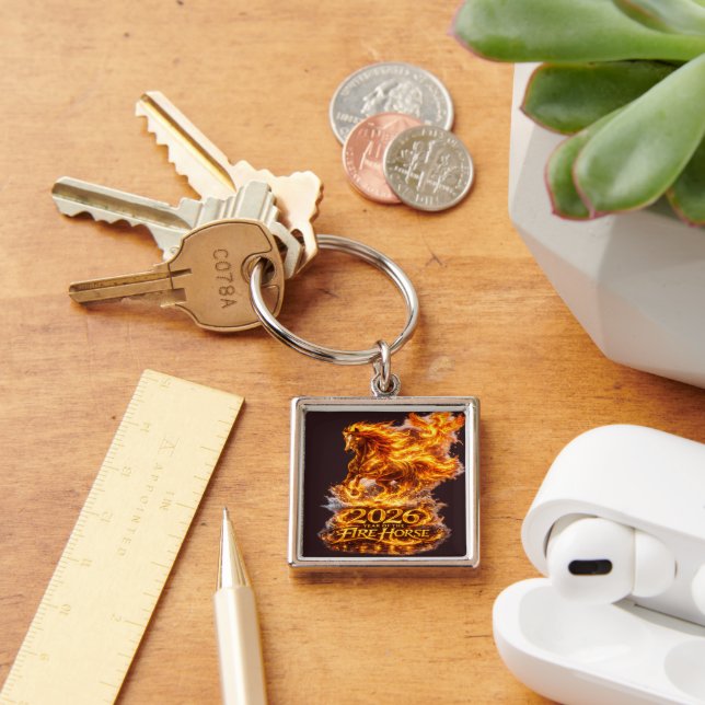 Year of the Fire Horse 2026 Keychain (Desk)